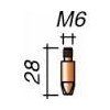 Špička M6x28 / 1,0mm - zosílená