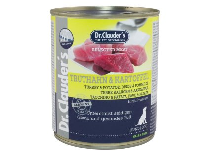 Dr.Clauder´s Truthahn & Kartoffel (krocan s bramborem) 800g dog AKCE