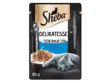 Sheba Delikatesse 85g tuňák v želé cat