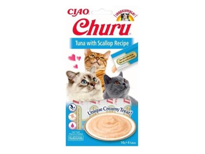 Churu Cat Tuna with Scallop 4x14g