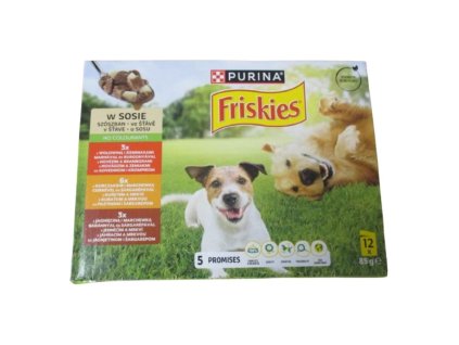 Friskies 85gx12ks kaps.hovězí,kuře, jehně ve šťávě
