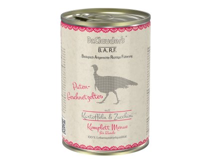 Dr.Clauder´s BARF Komplettmenue Putengeschnetzeltes 400g dog  AKCE