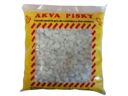 Akvarijní štěrk č.3 Lhota 3kg bílý hrubý/1ks