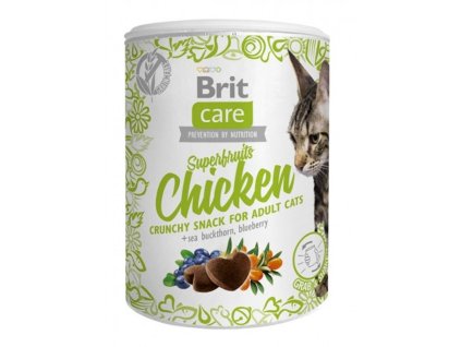 Brit care cat snack Superfruits Chicken 100g