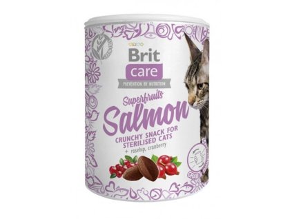 Brit care cat snack Superfruits Salmon 100g