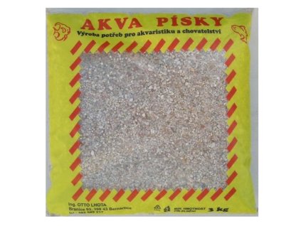 Akvarijní štěrk č.5 Lhota 3kg okrový jemný/1ks
