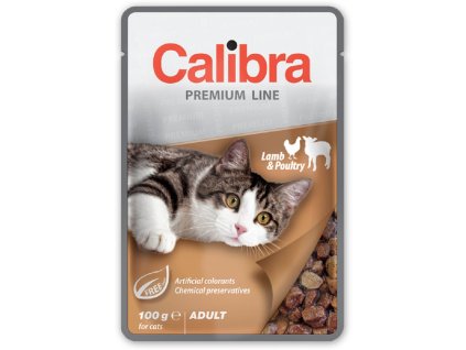Calibra 100g kapsa premium adult lamb+poultry cat