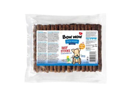 Bow Wow Snacks Tyčinky s hovězím masem 50ks dog