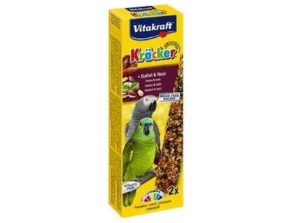 Kräcker tyč. velký papoušek datle+ořech 2ks/8ks/bal.