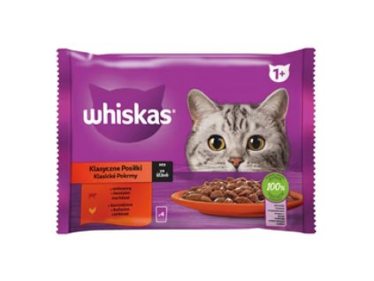 Whiskas 85g x 4ks kapsička klasický výběr ve šťávě cat