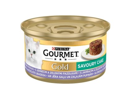 Gourmet  85g gold jehněčí a zelené fazolky Savoury Cake/12ks