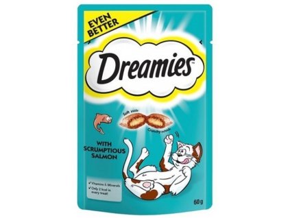 Dreamies s lososem 60g  cat