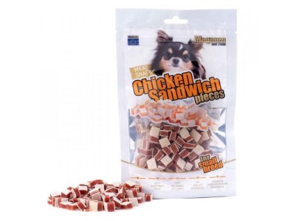 Magnum Chicken Sandwich pieces - kostičky 80g dog  AKCE
