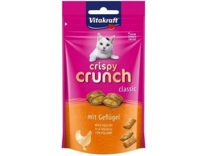 Vit.Crispy crunch 60g drůbež-cat AKCE
