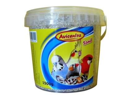 Písek pro ptáky 1,5kg s mušl.kbelík