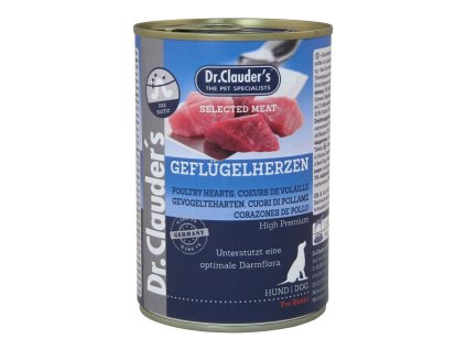 Dr.Clauder´s Geflügelherzen (drůbeží srdce) 400g dog