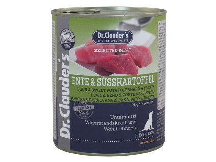Dr.Clauder´s Ente & Süsskartoffel (kachna s batáty) 800g dog