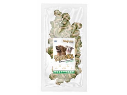 Magnum Semi Moist Knotted Stick Green / White 25ks dog