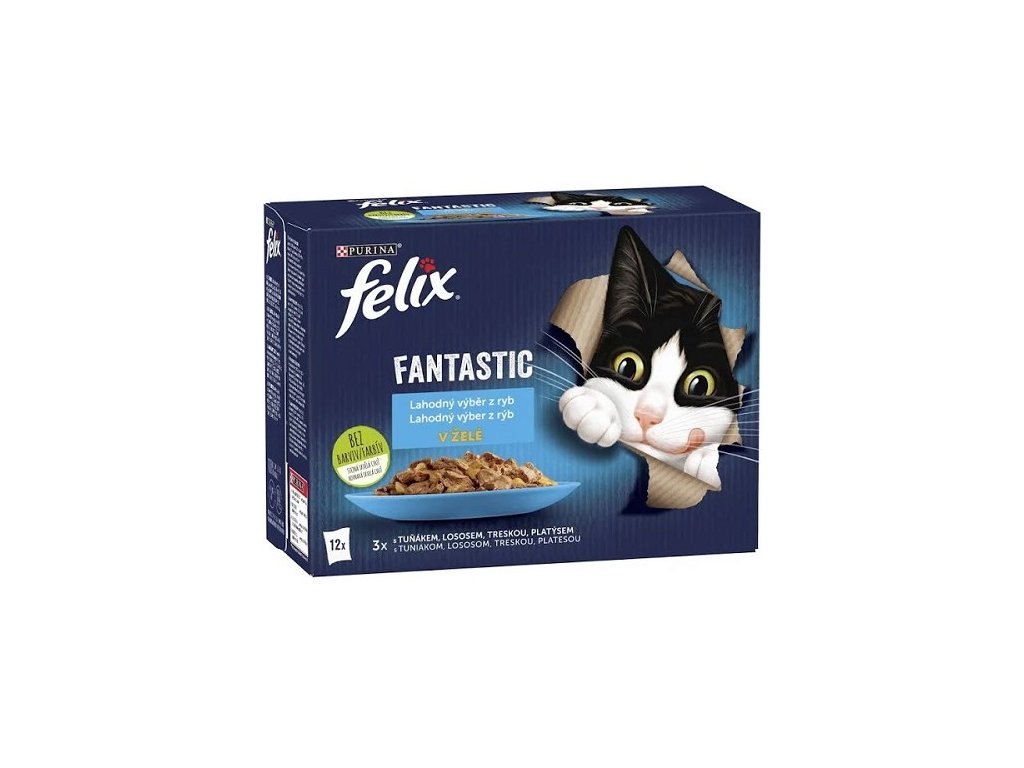 Felix fantastic 12 x 85g rybí výběr v želé