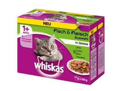 Whiskas rybí a masový výběr 12 x 100g