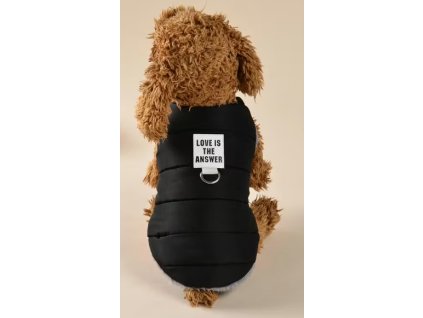 zimní bunda s chlupem černá