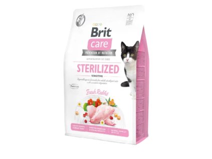Brit care sterilized králík 2 kg