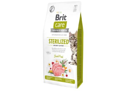 Brit care sterilized vepřové 7 kg