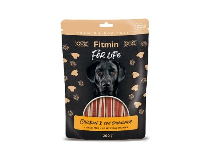 FFL dog treat chicken & cod sandwich 200g