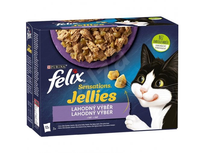 Felix Sensations masový mix v ochuceném želé 12 x 85g