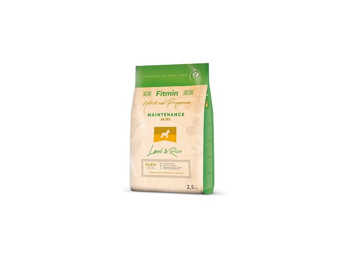 Fitmin Mini Lamb & Rice kompletní krmivo pro psy 2,5 kg