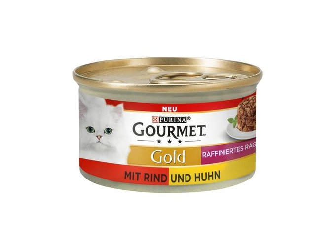 Gourmet Gold Raffiniertes Ragout hovězí a kuře 85g