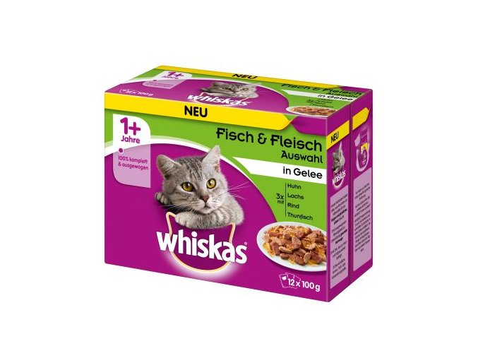 Whiskas rybí a masový výběr 12 x 100g