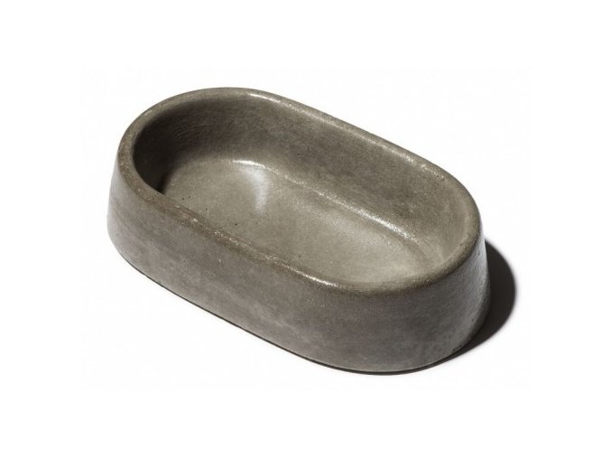 Miska beton ovál šedá 400 ml
