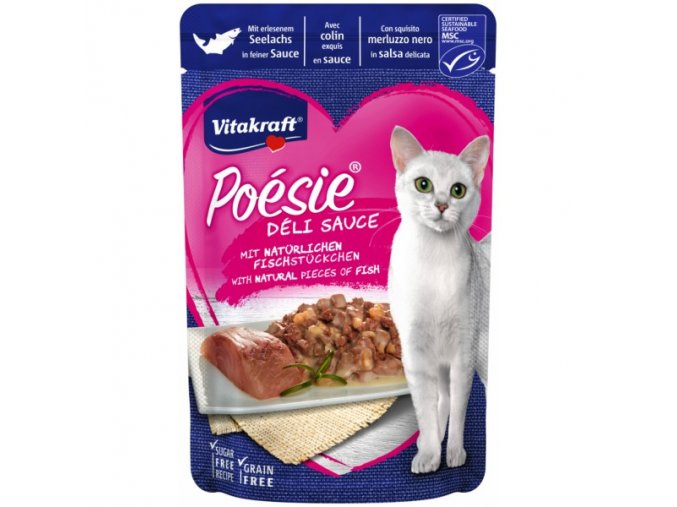 Vitakraft Cat Poésie DéliSauce kapsa treska tmavá 85g