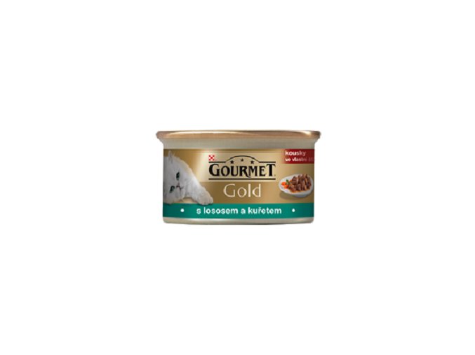 Gourmet kousky gold losos s kuřetem
