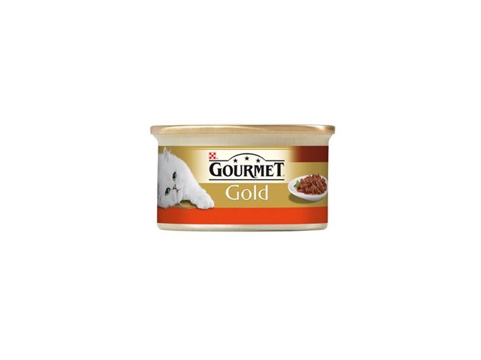 Gourmet kousky gold hovězí s kuřetem v rajčatové omáčce