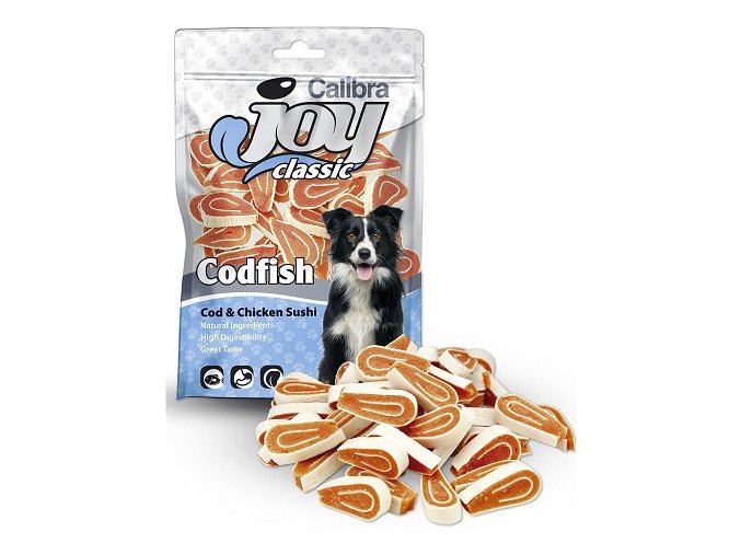 Calibra Joy Dog 80g Classic Cod + Chicken Sushi