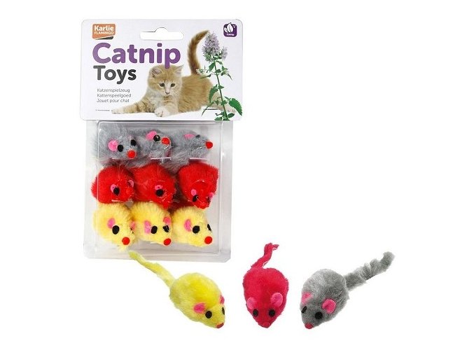 Myš plyšová 5cm s Catnipem