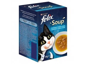 Soup pro kočky lahodný výběr s treskou, tuňákem a platýsem