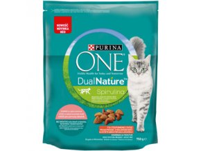 Purina One Dual Nature Spirulina 750g s lososem