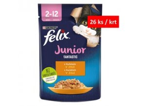 Felix fantastic junior s kuřetem v želé 85g