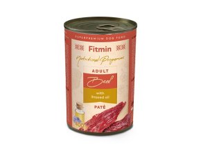FNP dog tin beef with linseed oil 400g