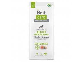 Brit Care Adult Medium Breed Sustainable Chicken & Insect 1 kg