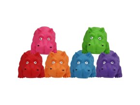 Hračka Multipet Origami Pals chrochtající hroch latex 20,5 cm