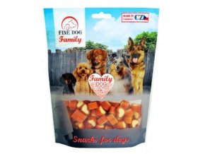 Fine dog Family lososová srdíčka 200g