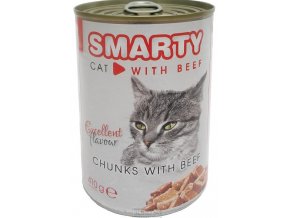 smarty cat hovězí 410g