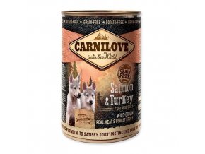 Carnilove pro štěňata, krocan a losos, 400g