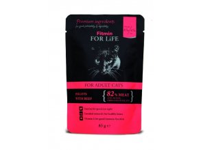 cat pouches adult beef 85g