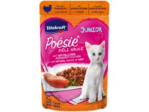 Vitakraft Cat Poésie Déli Sauce Junior kapsička Krůtí 85g