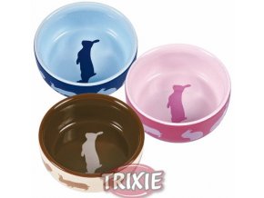 Miska (trixie) keramická pro králíky barevná 250 ml,11 cm